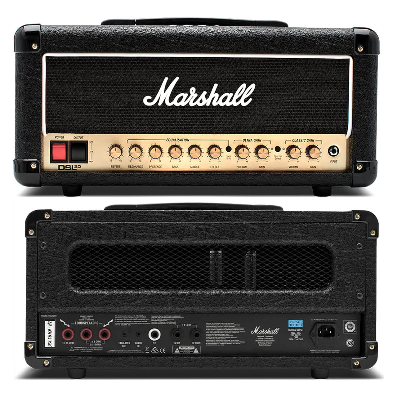 Marshall DSL20HR 音箱頭:圖片 3