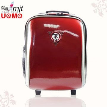 UnMe高年級拉桿後背兩用書包鏡紅