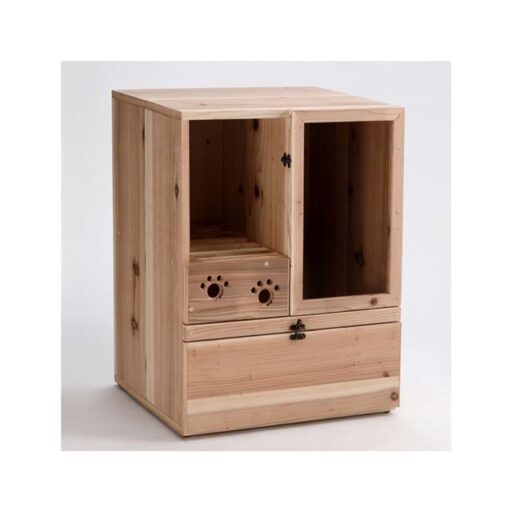 台灣感溫手作日式風柳杉實木落沙道貓廁所(放貓砂盆易清潔)毛小孩貓咪廁所貓便所猫廁所貓砂屋喵星人貓咪盆貓盆貓奴木櫃