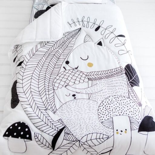 美國-多功能純棉絲柔被(晚安!松鼠)