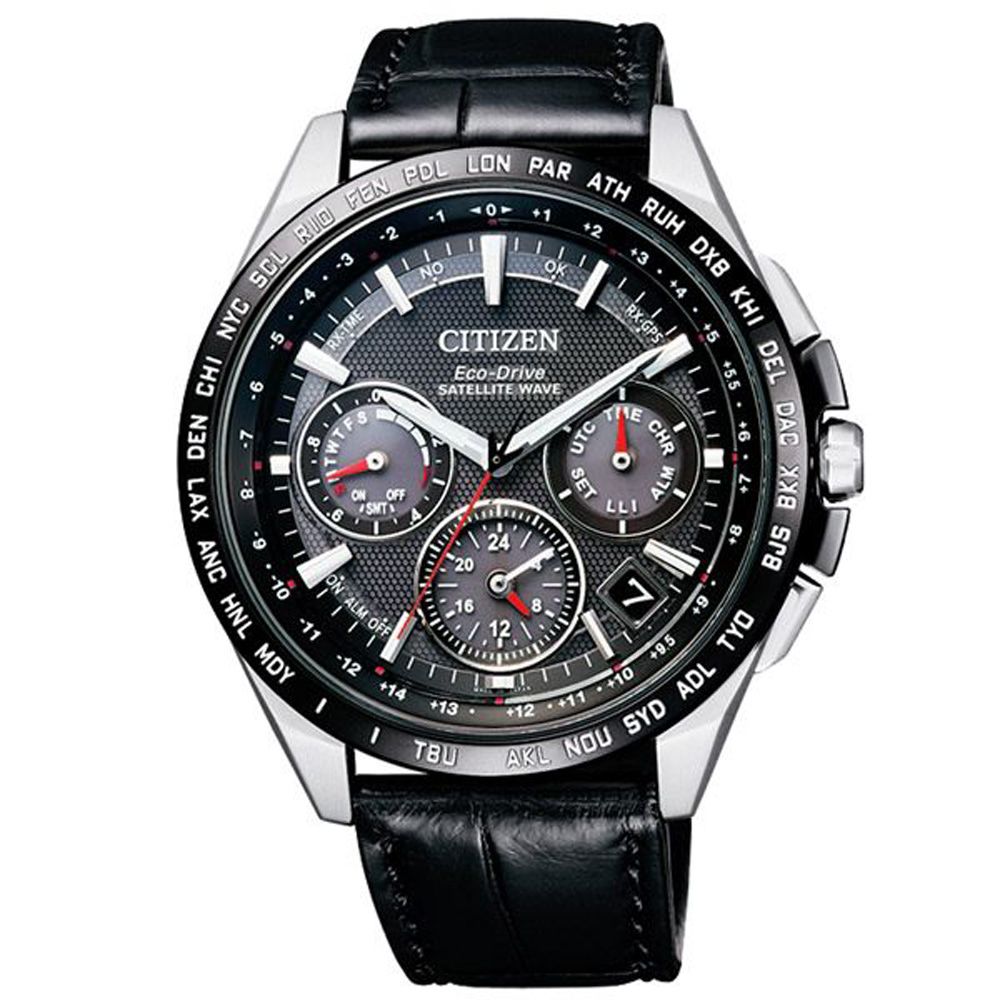 CITIZEN星辰 Eco-Drive 宇宙航道衛星對時腕錶-CC9015-03E