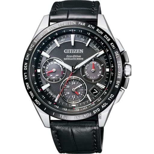 CITIZEN星辰 Eco-Drive 鈦 光動能GPS衛星對時錶-黑/43mm (CC9015-03E)