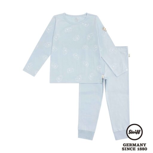 STEIFF德國精品童裝 - 二件式長袖T恤衫+長褲 藍 (大象)