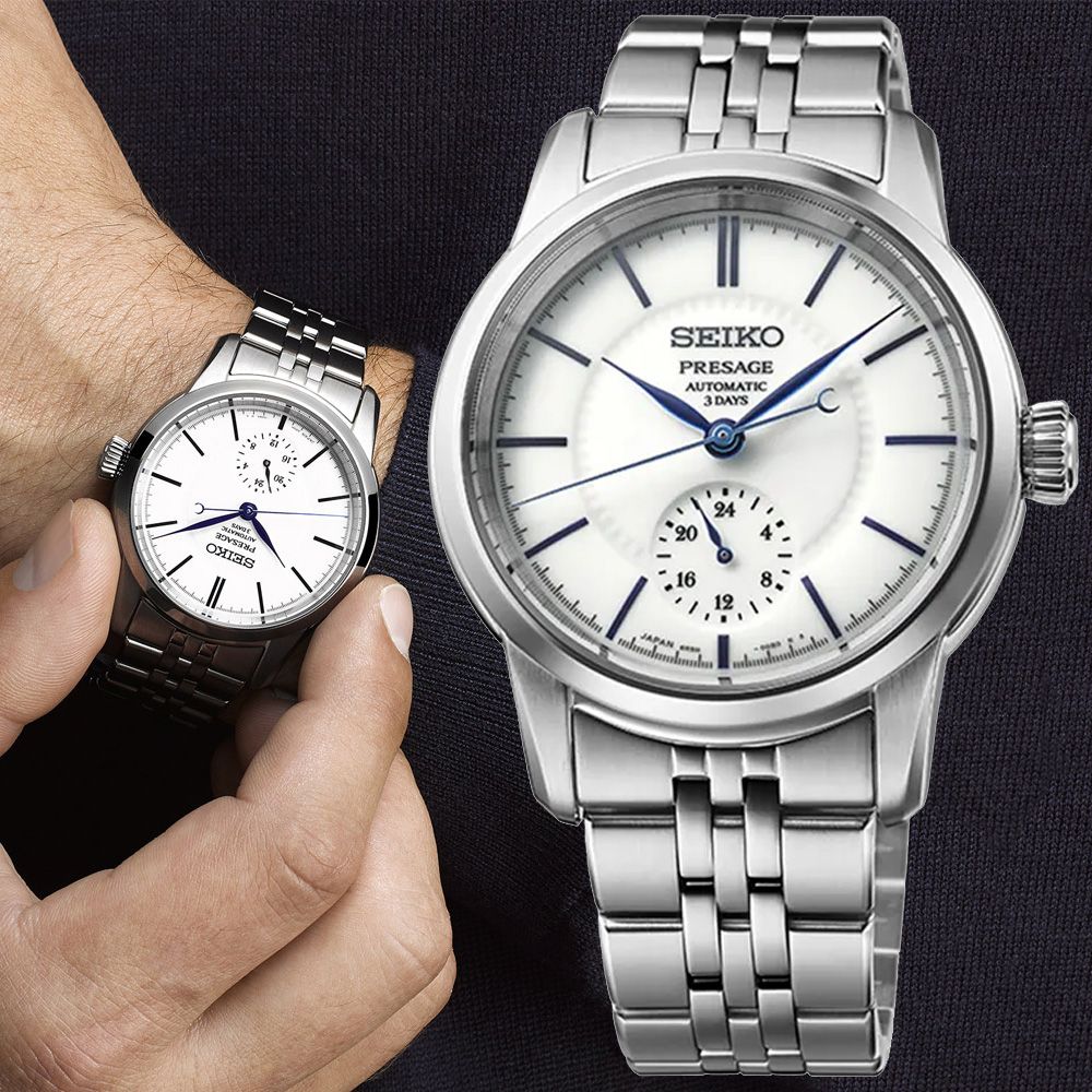 SEIKO精工 PRESAGE 職人工藝 有田燒面盤 機械腕錶 (6R5H-00C0S/SPB445J1)