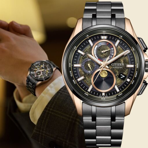 CITIZEN星辰 HAKUTO-R 限量月相光動能電波手錶 BY1009-64Y