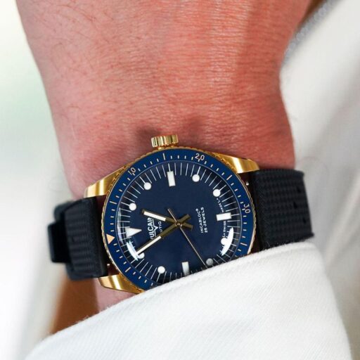 VULCAIN窩路堅 潛水員系列 男錶 手錶 機械錶-661170A37.BOR200/金色38mm