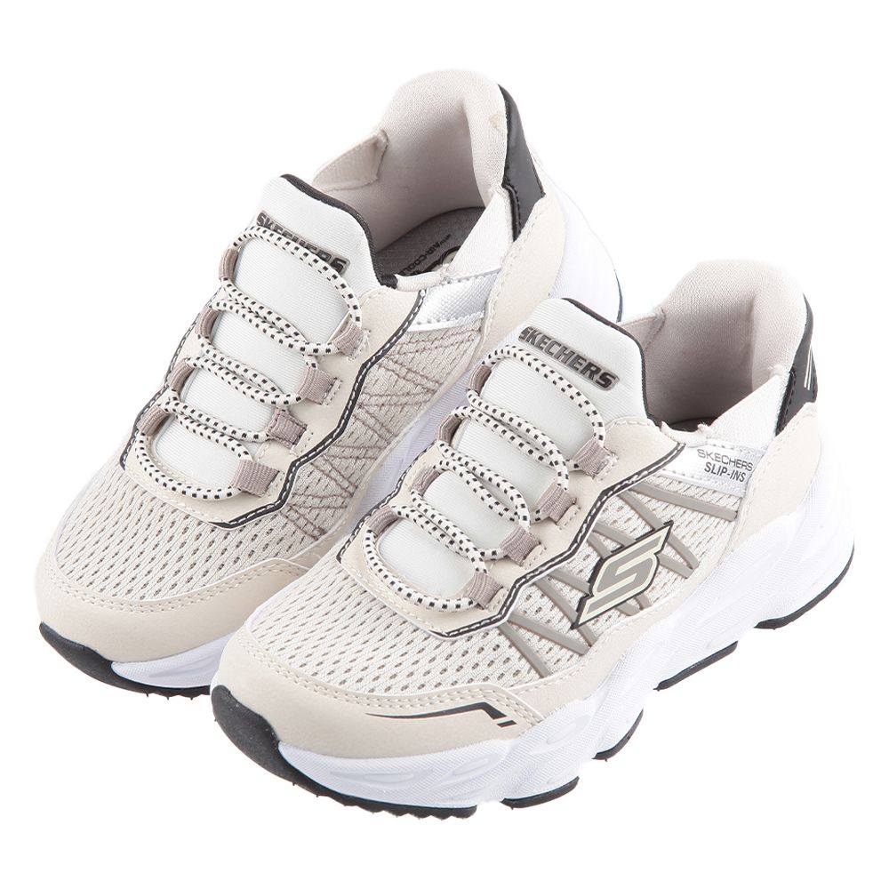 SKECHERS 斯凱奇涼感記憶鞋墊淺杏色兒童機能運動鞋