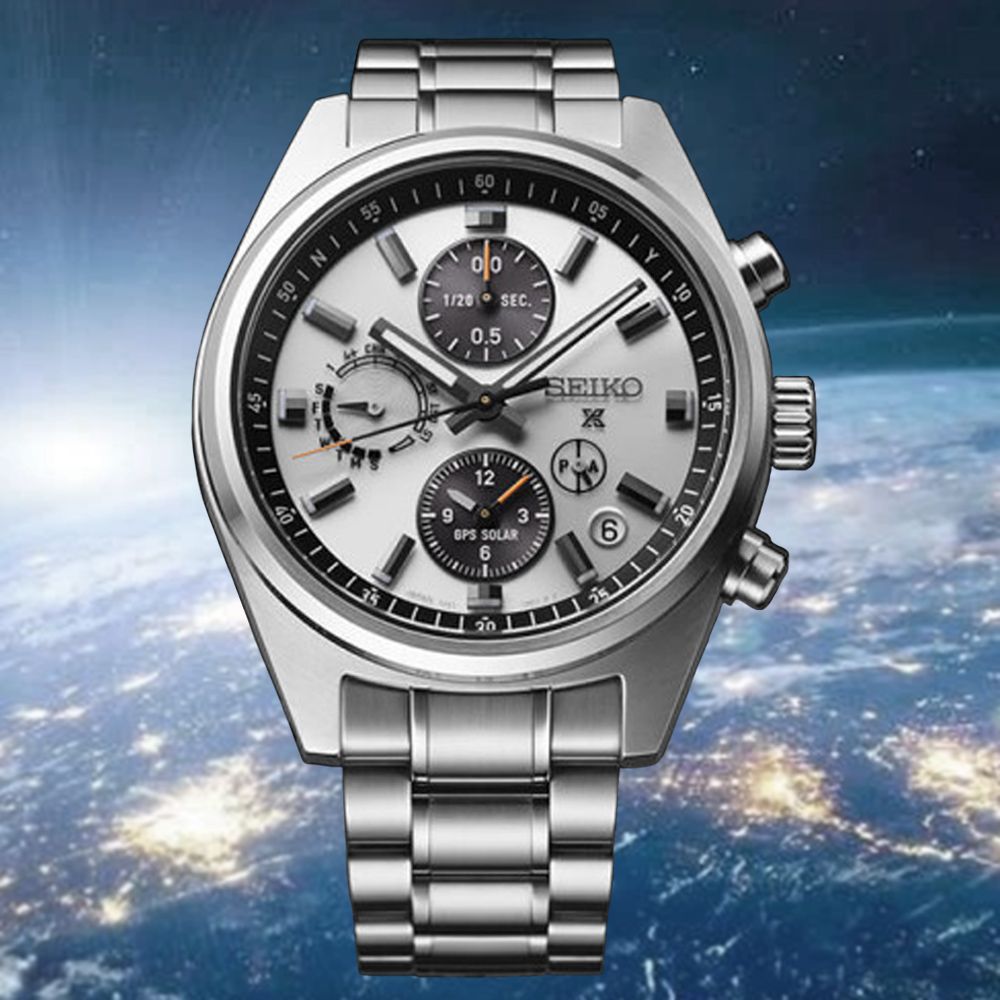 SEIKO精工 Prospex GPS衛星對時 太陽能雙時區計時腕錶-灰_SK028 SSH165J1/5X83-0AH0S
