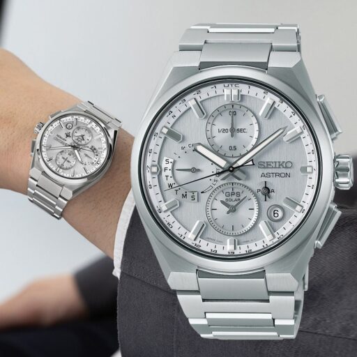 SEIKO精工 Astron 太陽能 GPS 鈦金屬 雙時區計時腕錶 (5X83-0AE0S/SSH159J1)