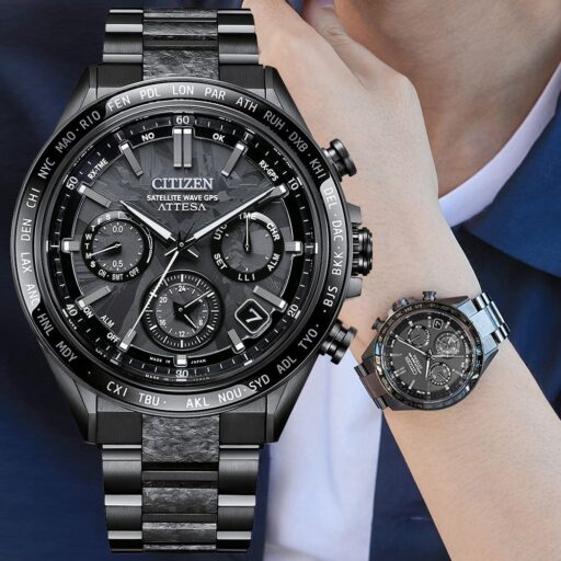 CITIZEN星辰 GENTS GPS衛星對時 鈦金屬 光動能腕錶  CC4067-66E