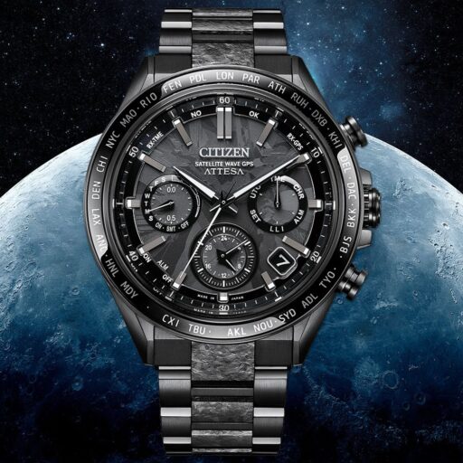 CITIZEN星辰 HAKUTO-R限定款光動能GPS對時萬年曆鈦金計時錶/44.6mm/CC4067-66E