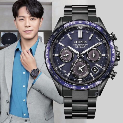 CITIZEN星辰 太空紺星 光動能GPS錶 衛星對時錶 男錶 手錶-44.6mm CC4059-64L