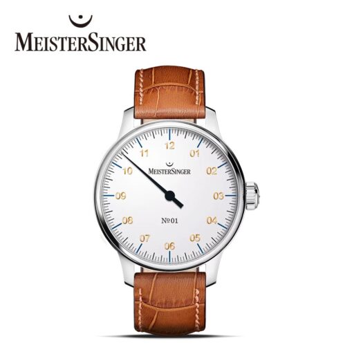 MeisterSinger明斯特 AM3301G N°01 - 白色手動上鍊手錶(機械錶 男錶 手動上鍊)