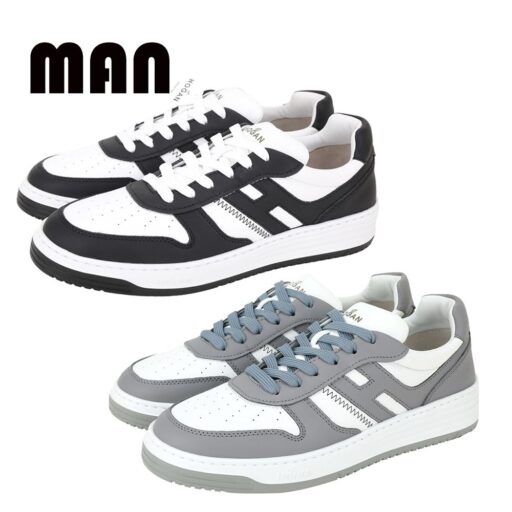 HOGAN 霍根H630 [專櫃21,000] 牛皮繫帶運動鞋/滑板鞋(男款)-3色可選