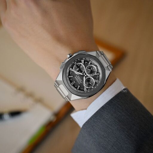 CITIZEN星辰 ATTESA GPS 對時 陶瓷錶圈光動能腕錶 男錶 手錶-44mm CC4104-53E