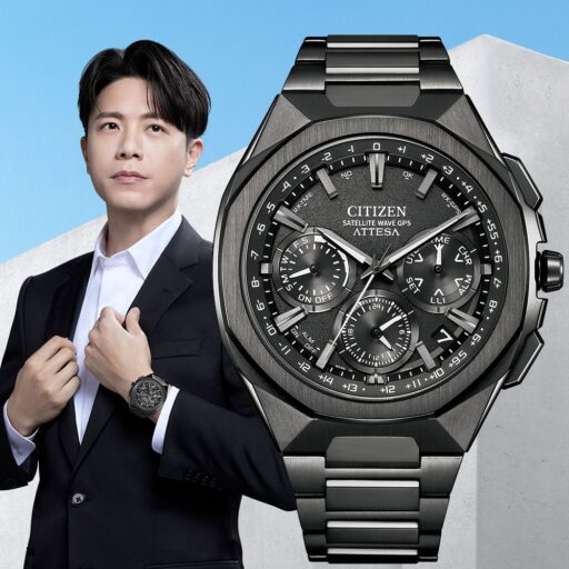 CITIZEN星辰 GENTS 韋禮安 廣告配戴款 GPS 鈦金屬 光動能腕錶  CC4105-69E