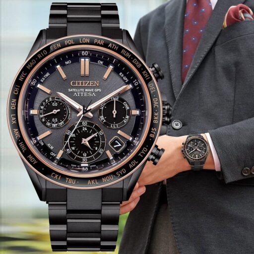 CITIZEN星辰 GENTS GPS衛星對時 鈦金屬 光動能腕錶  CC4074-61W