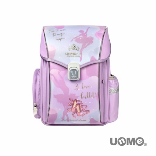 UnMe夢想家U型護脊減壓磁扣書包-浪漫紫芭蕾
