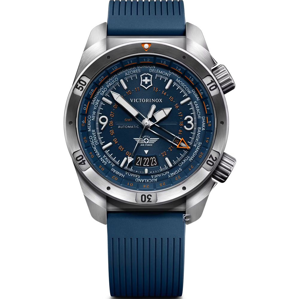 VICTORINOX瑞士維氏 Air Pro GMT Automatic 機械腕錶 男錶 手錶-43mm VISA-242003
