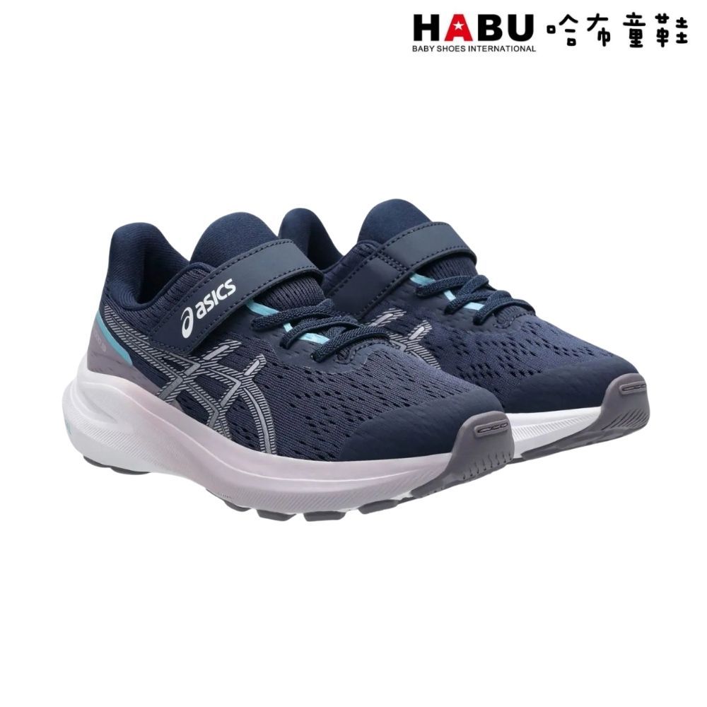 HABU 哈布童鞋ASICS 亞瑟士 GT-1000 13 PS 中童 慢跑鞋 運動鞋 1014A344-411
