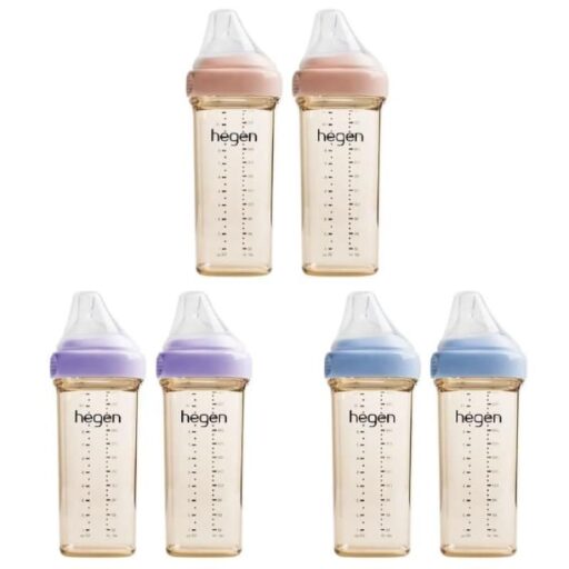 麗兒采家新加坡 hegen 金色奇蹟PPSU多功能方圓型寬口奶瓶330ml-雙瓶