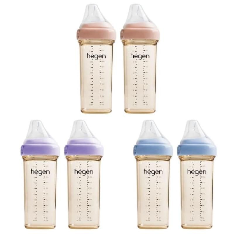 麗兒采家新加坡 hegen 金色奇蹟PPSU多功能方圓型寬口奶瓶330ml-雙瓶
