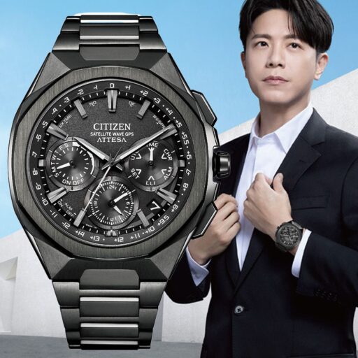 CITIZEN星辰 GENTS 限量 韋禮安配戴 GPS 黑鈦 陶瓷圈 光動能錶 男錶 CC4105-69E