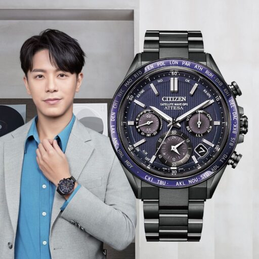 CITIZEN星辰 宇宙幻彩限定款 GPS衛星對時鈦金屬光動能腕錶 CC4059-64L 附提袋