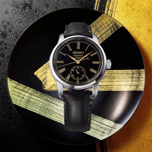 SEIKO精工 Presage 經典金澤漆藝機械腕錶-40.2mm 6R5H-00E0C.SPB499J1_SK040