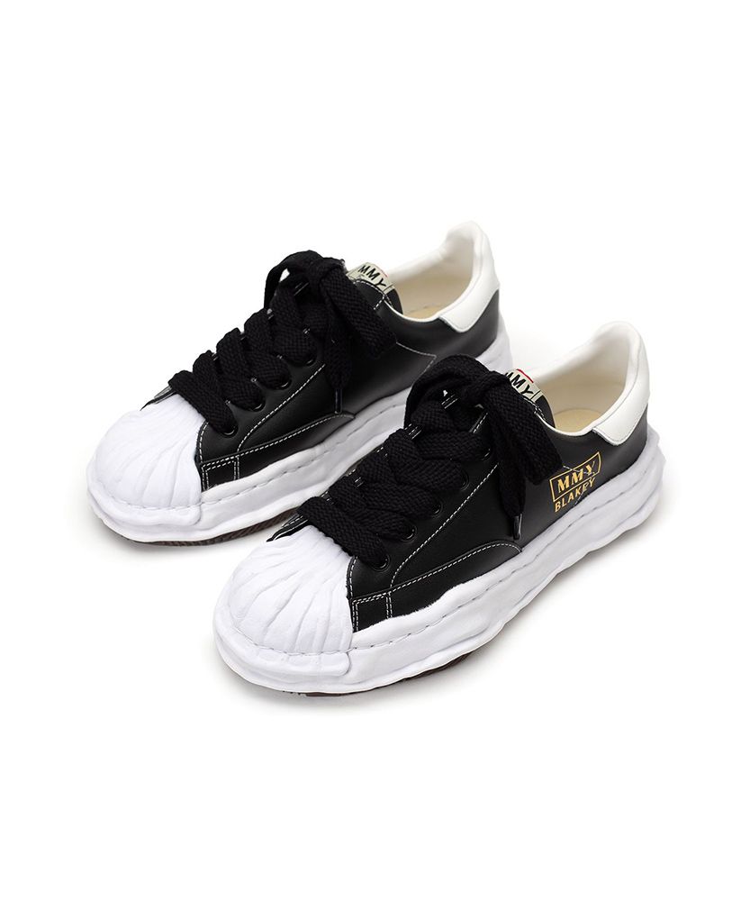 Maison Mihara YasuhiroBlakey OG Leather "Black" 黑 白 皮革 貝殼頭 溶解鞋 MMY 休閒鞋 男鞋 女鞋 情侶鞋 A06FW702-BK