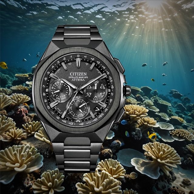 CITIZEN星辰 CC4105-69E ATTESA GPS對時 陶瓷錶圈 光動能腕錶 44mm