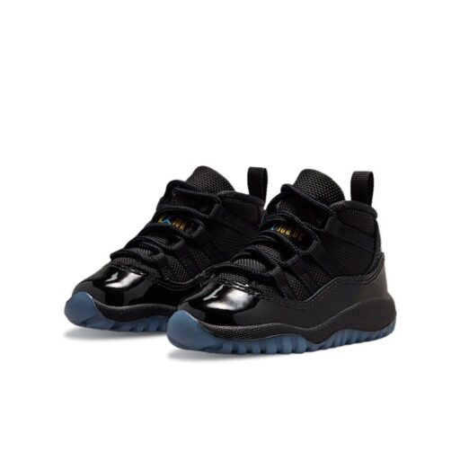 NIKE 耐吉Air Jordan 11 Retro Gamma 黑藍 TD 中筒 街頭 運動鞋 小童鞋 378040-047
