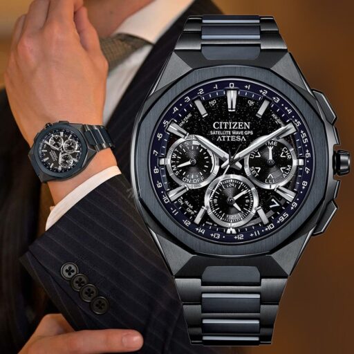 CITIZEN星辰 ATTESA 湛藍宇宙 光動能 GPS衛星對時 鈦金屬 計時男錶    CC4106-74E