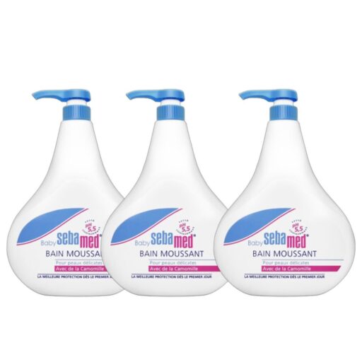 【SEBAMED】嬰兒泡泡浴露1000ml x 3入 國際航空版 正貨安心保障