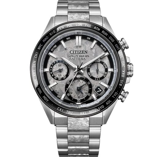 CITIZEN星辰 ATTESA 系列 GPS衛星對時光動能腕錶 隱耀款 CC4076-65A