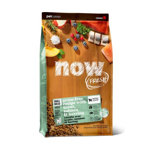 now鮮肉天然糧 小型犬鮮魚配方12磅 狗狗無穀天然糧 (犬糧 狗飼料 鮭魚 鱒魚 鯡魚 皮毛保健 護膚 小顆粒)