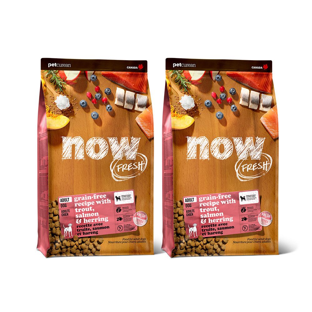 now鮮肉天然糧 成犬鮮魚配方3.5磅 兩件組 狗狗無穀天然糧 (犬糧 狗飼料 鱒魚 鮭魚 鯡魚 皮毛保健 護膚)