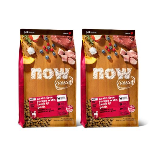 now鮮肉天然糧 成犬紅肉配方3.5磅 兩件組 狗狗無穀天然糧 (犬糧 狗飼料 羊肉 維持體態 護膚)