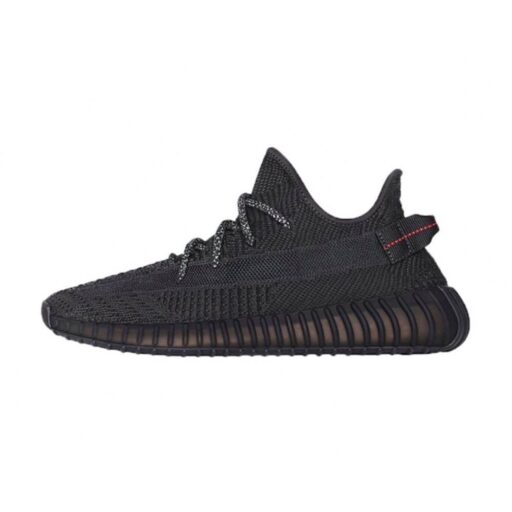 adidas 愛迪達yeezy boost 350 V2鞋帶反光 Black黑天使 男鞋 運動鞋 慢跑鞋 FU9006