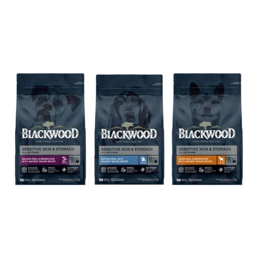 BLACKWOOD柏萊富 功能系列犬(狗)糧24LB 乾糧 護膚亮毛_羊肉糙米/腸胃保健_鮭魚糙米/滋補養生_鯰魚珍珠麥