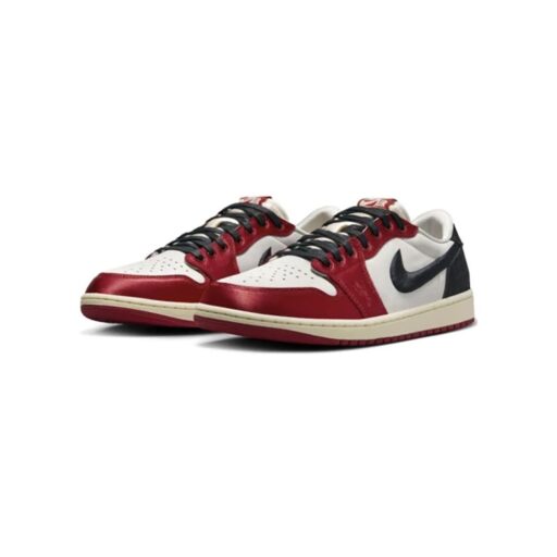 NIKE 耐吉x Trophy Room Air Jordan 1 Low OG "Away" 男鞋 女鞋 黑 白 紅 聯名 休閒鞋 AJ1 FN0432-100
