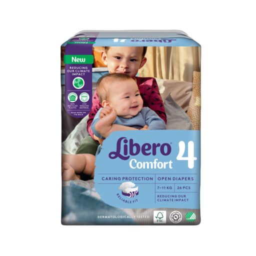 Libero 麗貝樂Comfort紙尿褲 4號/M (7-11kg) (26片8包/箱購)