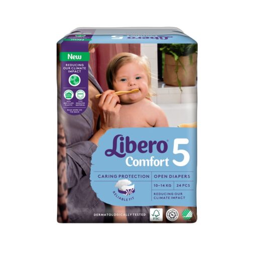 Libero 麗貝樂Comfort紙尿褲 5號/L(10-14kg) (24片8包/箱購)