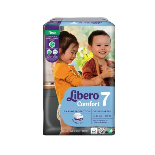Libero 麗貝樂Comfort嬰兒尿布/紙尿褲 7號/XXL(21片x6包)/箱購