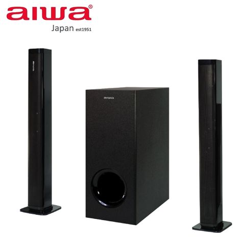 AIWA 愛華 JBX-S90 2.1聲道 分離式無線重低音藍芽聲霸 SoundBar 5入組