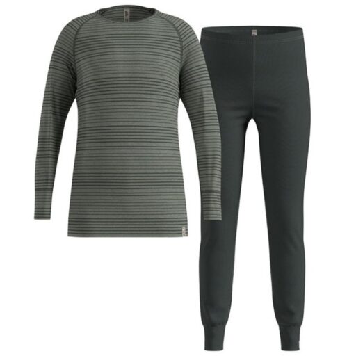 ODLO童/女 Active Warm Eco 銀離子保暖型衣褲組.長袖上衣.衛生衣褲/吸濕排汗.保暖輕便.中間層/ 159449