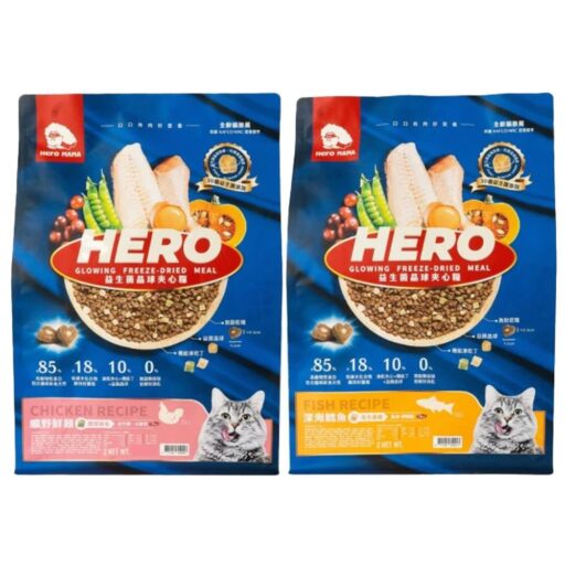 HeroMama - 4.5KG 貓用益生菌晶球夾心糧(貓主食/貓乾糧/貓飼料)