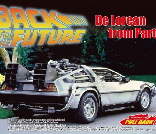 [經典再販] AOSHIMA 1/43 回到未來 Back To The Future DeLorean Ⅰ迪羅倫 迴力車 組裝模型