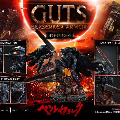 【Prime 1 Studio】 UPMBR-20DX 烙印勇士 凱茲 狂戰士鎧甲 VS 古倫貝路多 1：4雕像 豪華版