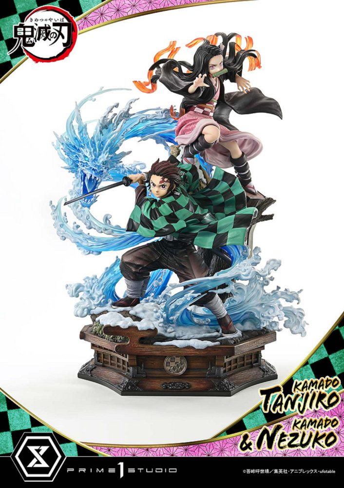 【Prime 1 Studio】 CMDSKY-01UTS 鬼滅之刃 竈門炭治郎 & 竈門禰豆子 1:6雕像 終極特典版:圖片 10